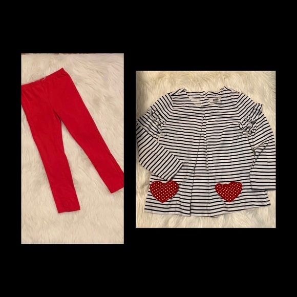 Kids headquarters 2pc set: Heart pockets - Size 6 - Picture 1 of 10